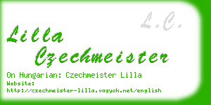 lilla czechmeister business card